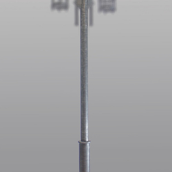 Geschmiedeter Mast fr Seitenlampen (ohne Leuchten)